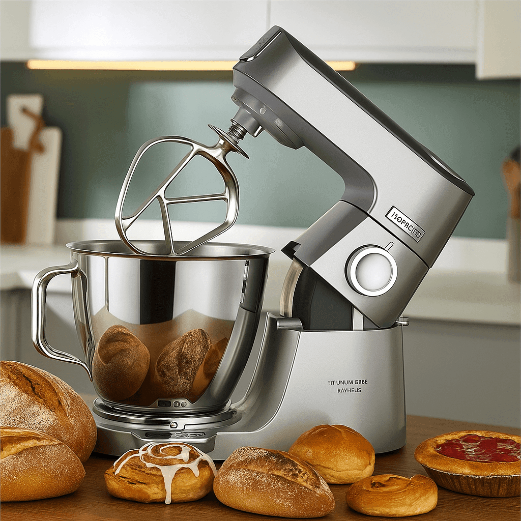 Kenwood Chef Titanium XL met verse broden en gebak