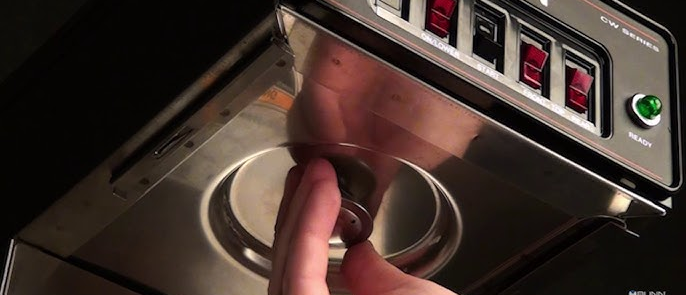 Sproeikop van een koffiemachine