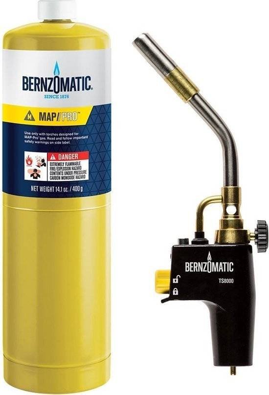 Bernzomatic Premium TS8000 gasbrander SET - keukenbrander voor "sous vide"