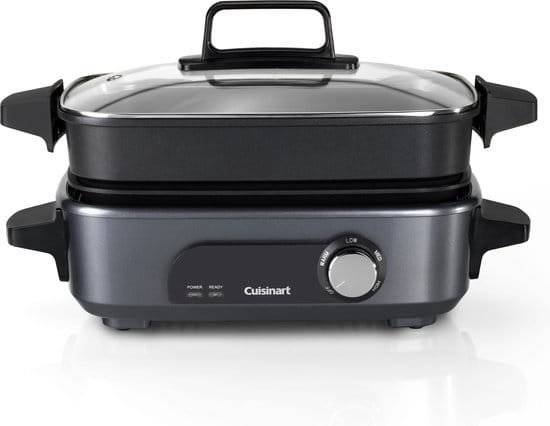 Cuisinart Cooking 3-in-1 Multicooker GRMC3E - Grillen / Stomen / Sudderen / Koken - Slowcooker / Rijstkoker - Anti-aanbaklaag - 1 tot 4 personen