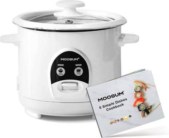 Elektrische Rijstkoker voor Perfecte Aziatische en Japanse Sushirijst – 6 Kopjes Gekookt,