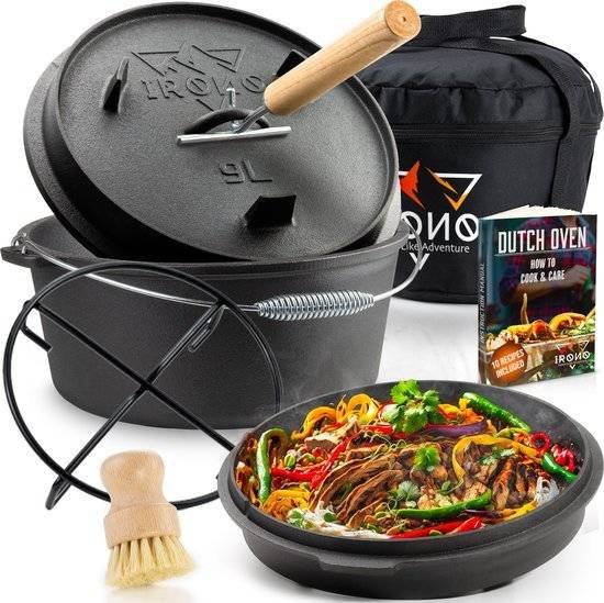 IRONO Dutch Oven - Pan Gietijzer - 14 Liter
