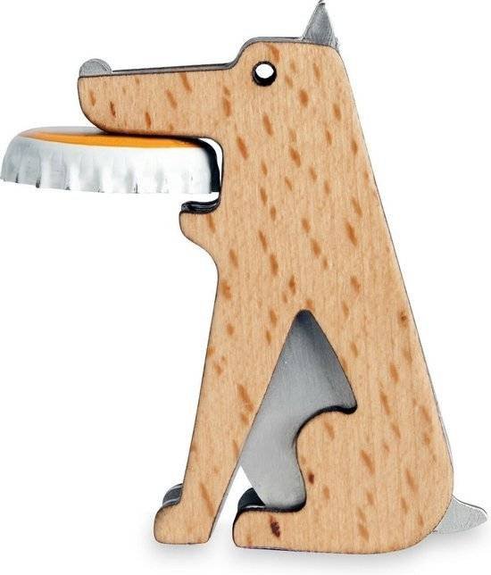 Kikkerland Flesopener - In de vorm van een hond