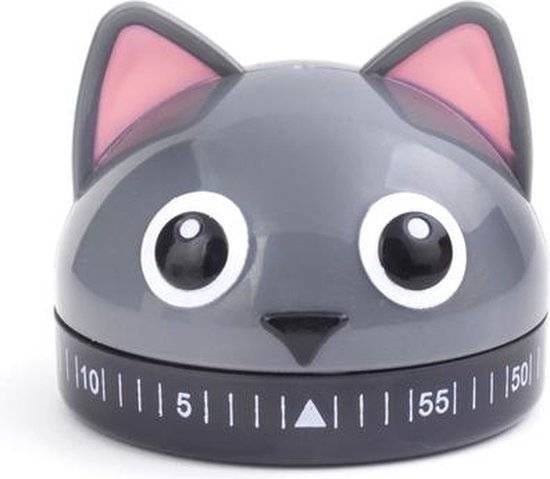 Kikkerland Kookwekker - In een vorm van een kat