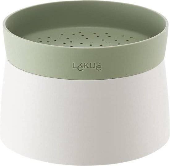 Lékué rijst- & quinoakoker voor magnetron wit en groen Ø 13cm H 17.8cm