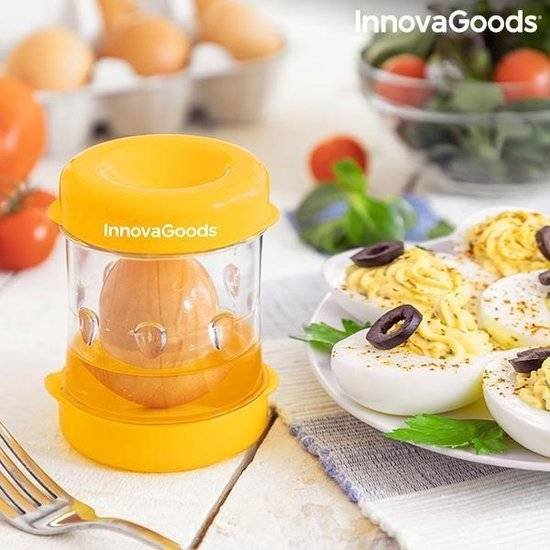 LuxuryLiving - ei opener - keuken accessoires - eierprikker - ei - ei peller - geel
