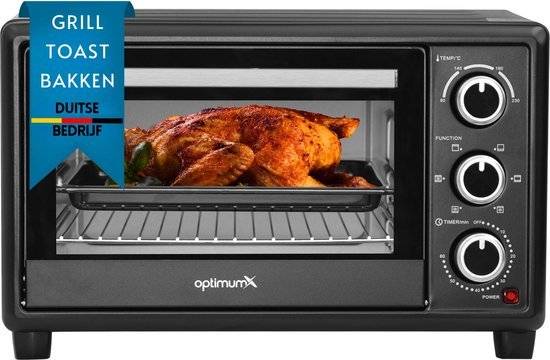 OptimumX Vrijstaande Ovens, 20 Liter Mini Oven – Convectie Kleine Oven