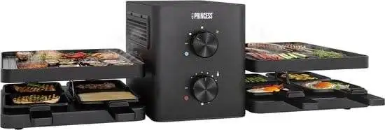 Princess 162660 Raclette Purify 8 personen Met ingebouwde afzuiging
