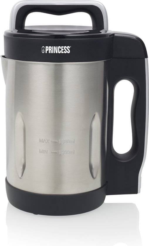 Princess 214001 Soepmaker XL – 1,6 liter - RVS – 6 programma’s - Blender - 1000W