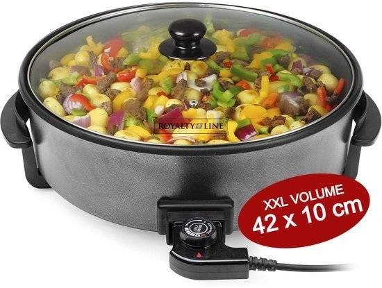 Royalty Line® PP18214 Elektrische Hapjespan XXL - 1500W - Ø42cm - Partypan