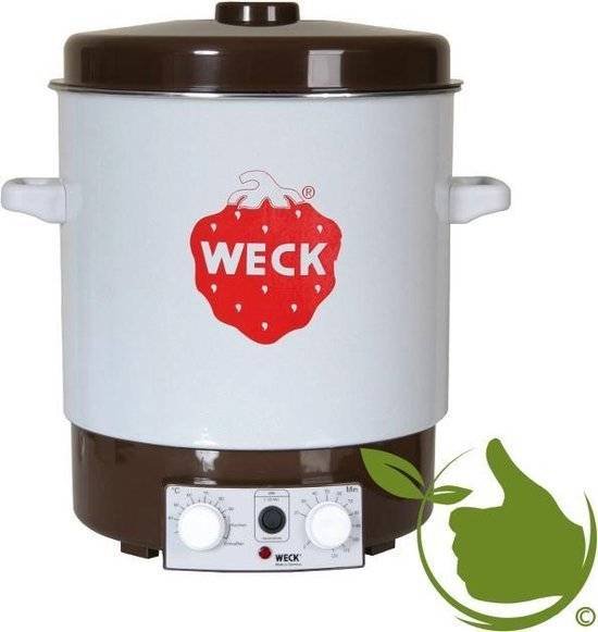 Weck WAT15 inmaakketel geëmailleerd met thermostaat *automatisch*