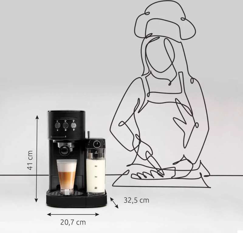 Afmetingen van de BluMill Koffiemachine