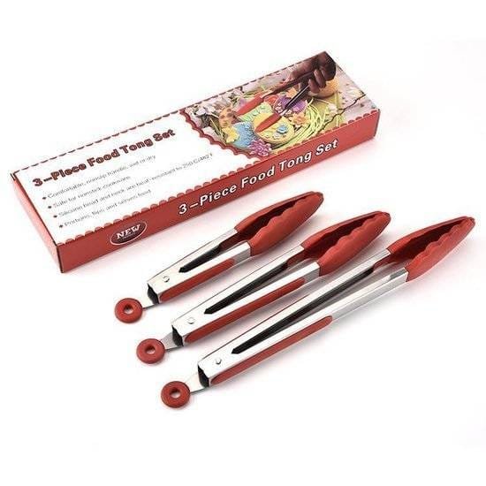Kitchen utencil 3 x keukentang rvs