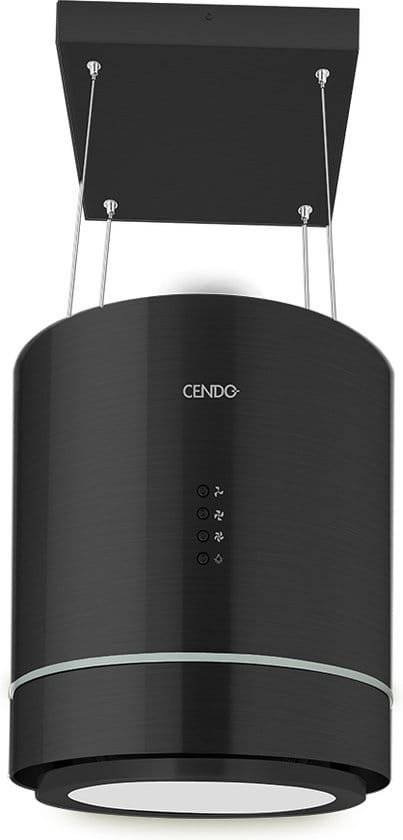 Cendo Eiland Afzuigkap | Zwart | Lamp Design | KR41LDPZ