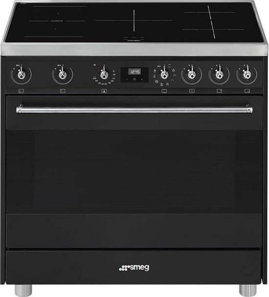 Smeg Symphony C9IMAN9 fornuis Vrijstaand fornuis Inductiekookplaat zones Antraciet A