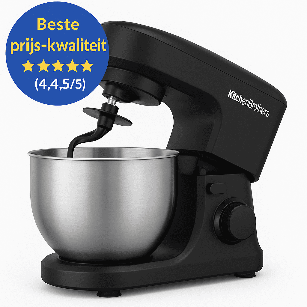 Badge of pictogram met “Beste prijs-kwaliteit (★ 4.5/5)” erop geplaatst op productfoto van de machine
