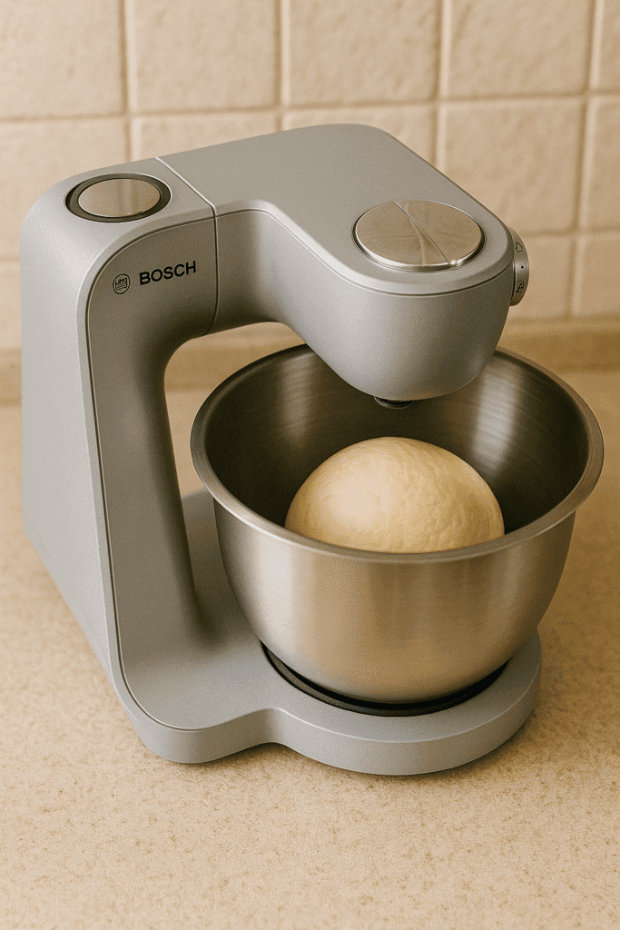 Compacte Bosch MUM5 op klein aanrecht