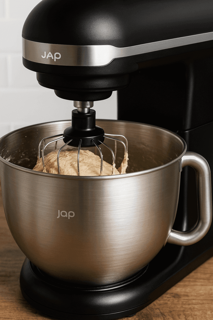 JAP Mastermix in actie met brooddeeg