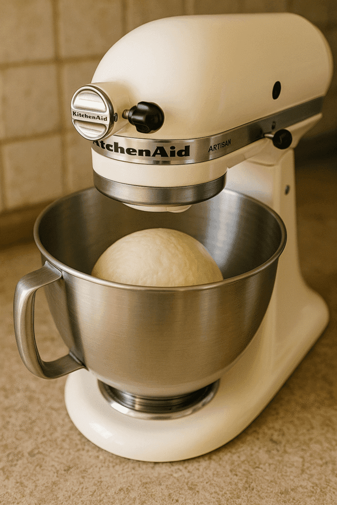 KitchenAid met perfecte deegbal in kom
