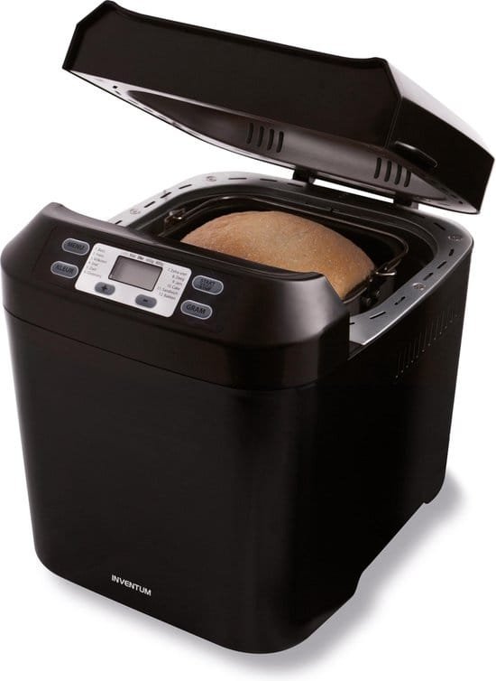 Inventum BM55 - Broodbakmachine - Brood 650-800 gram - 12 programma's - Glutenvrij programma - PFAS vrij - Timer - 550 watt - Zwart