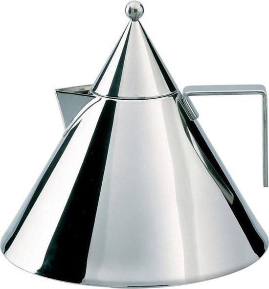 Alessi Il Conico fluitketel RVS design Aldo Rossi inductie