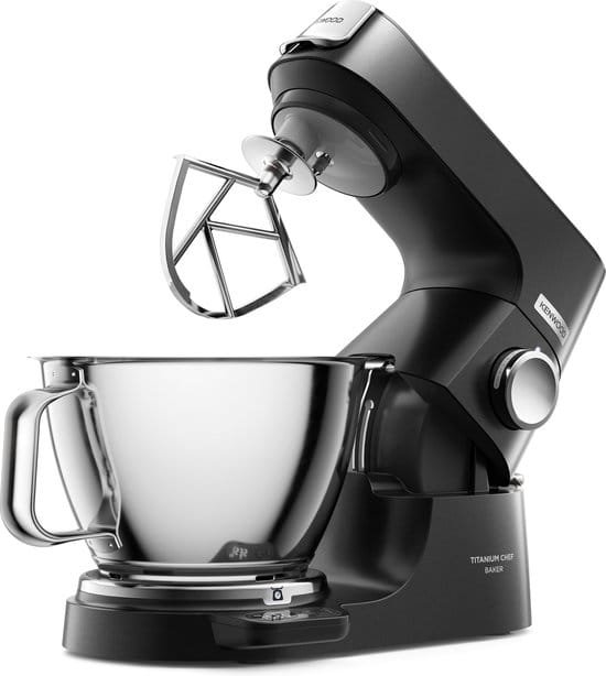 Kenwood Chef Titanium Baker keukenmachine 1500W ingebouwde weegschaal 4,6L zwart