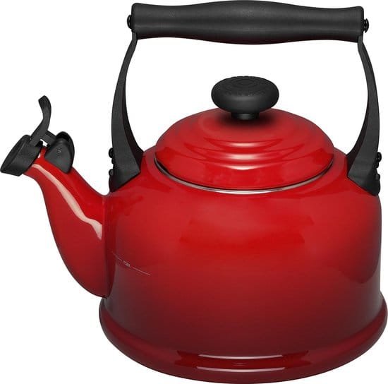 Le Creuset Tradition Fluitketel kersenrood 2,1 liter inductie
