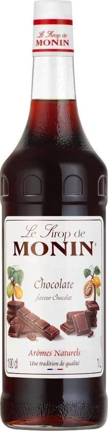 Monin chocolade koffiesiroop 1 liter grote fles caffè mocha cappuccino