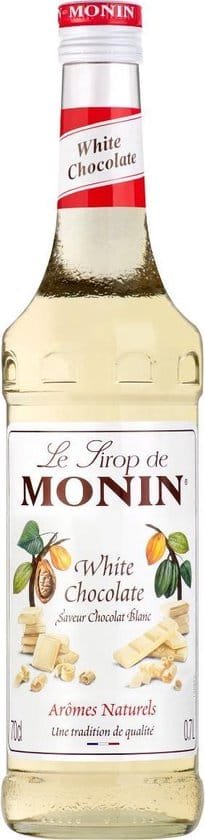 Monin witte chocolade koffiesiroop 70cl latte cappuccino romig zoet